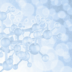 Abstract molecules medical background