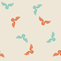 seamless background, wing, feather, angel, brain