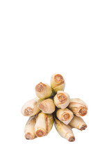 A bunch of lemongrass over white background