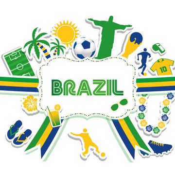 Brazil soccer background