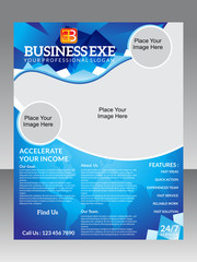 abstract business flyer template
