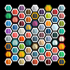 Flat design: brain