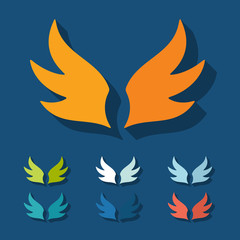 Flat design: wing