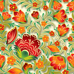 abstract vintage seamless floral ornament