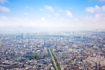 Fototapeta na wymiar Panorama of city Paris