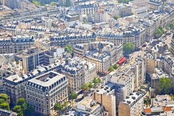 Naklejka premium Panorama of city Paris