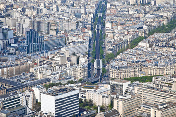 Panorama of city Paris