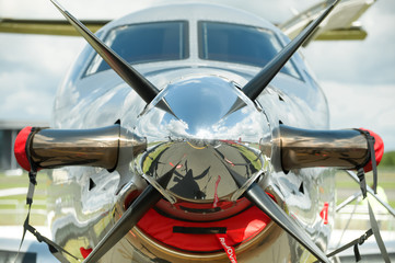 aircraft propeller closeup - no visible trademarks