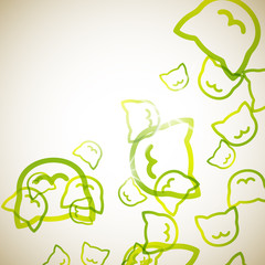 abstract background: cat