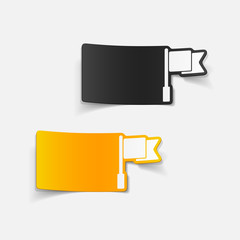 realistic design element: flag
