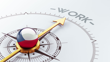 Czech Republic Work Concept