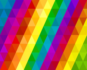 Retro Rainbow Triangles Background Spectrum