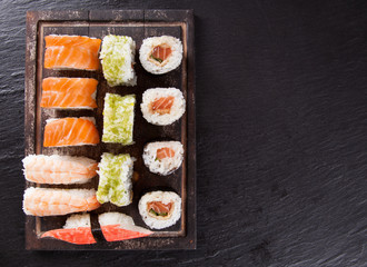 Japanese seafood sushi set