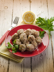 meatballs with parsley