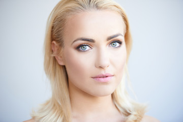 Sincere beautiful young woman