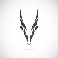 Vector image of an goat head (Goral)