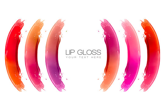 Color Swatches of Lip Gloss