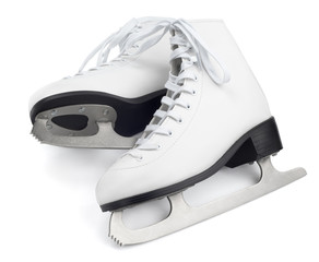 Figure skates isolated on white with clipping path