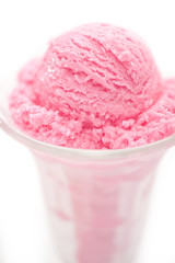 Raspberry ice cream