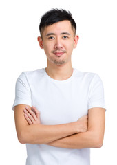 Obraz premium Asian man in casual