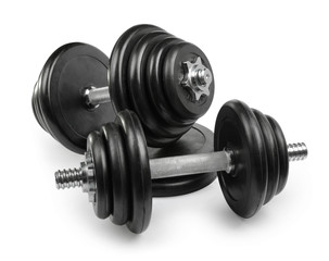 Dumbbells Isolated on White