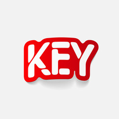realistic design element: KEY