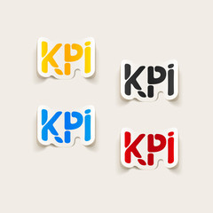 realistic design element: KPI