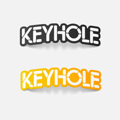 realistic design element: keyhole