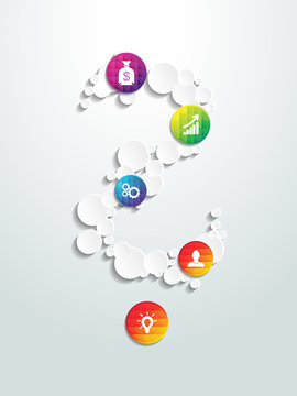Infographic design on the background. Vector illustration