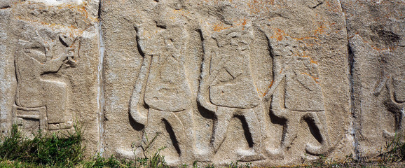 Bass-relief in Aladja-Hoyuk