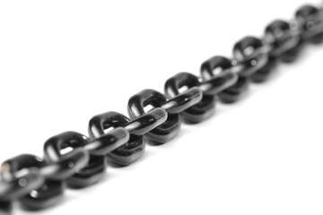 black chain in White background