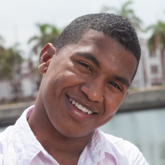 Portrait of an attractive caribbean guy