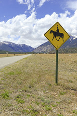Equestrian - Horse Riding Warning Sign