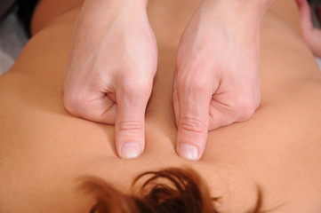 Woman on massage