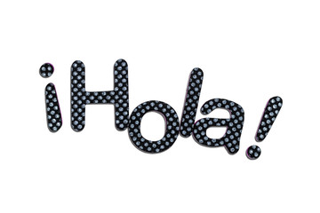 Hola lettering