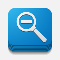 square button: magnifier