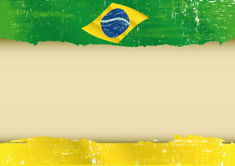 brazilian flag parchment