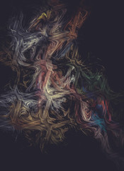 Creative design background, fractal styles with color design