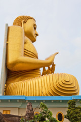 Big Gold Buddha statue