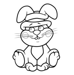 coloring book bunny