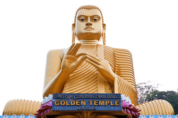 Big Gold Buddha statue