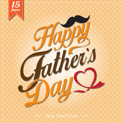 Happy Father's Day Typographical Background