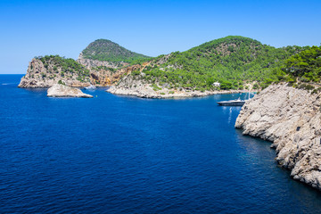 Fototapeta na wymiar Ibiza Balearic Islands at Spain