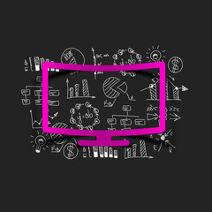 Drawing business formulas: monitor