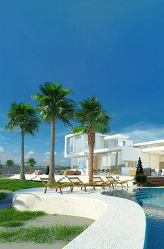 Luxusanwesen / Luxusvilla mit Pool und großem Garten
