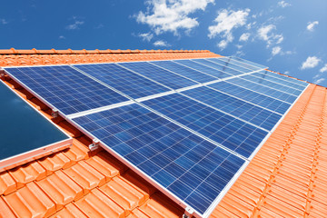 Solar panels on roof - 65730661