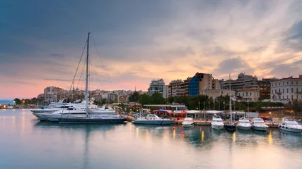 Gordijnen Boats in Zea marina, Piraeus, Athens. © milangonda