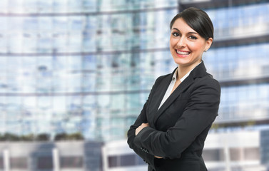 Young business woman portrait
