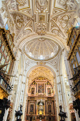 Fototapeta premium Catholic details in the Mezquita of Cordoba