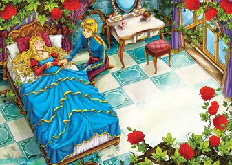 Cartoon fairy tale - illustration for the children © honeyflavour
